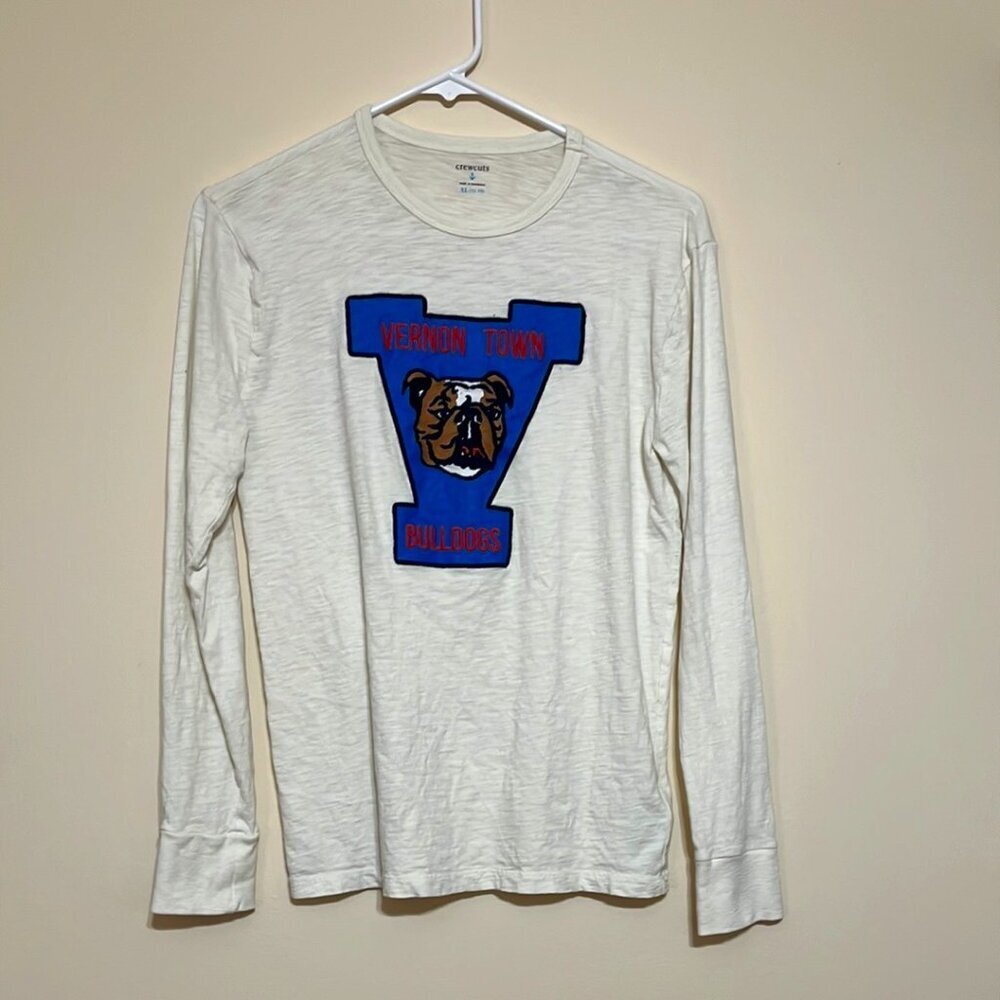 J. Crew Crewcuts Boy's Long Sleeve Varsity Dog Graphic Sz XL - Picture 1 of 6